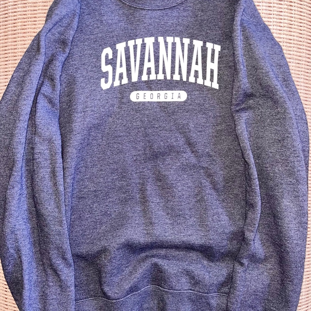 Savannah Georgia Blue Sweatshirt